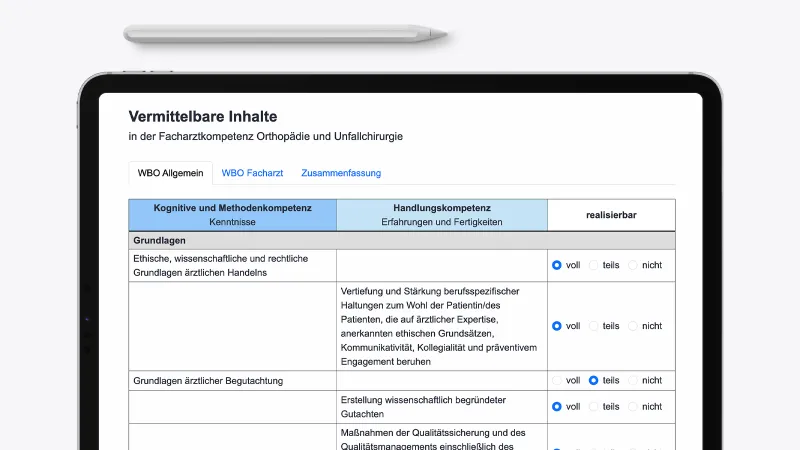 Weiterbildungsbefugnis